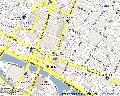 Mapa sencillo creado con la API de Google Maps y las coordenadas de longitud y latitud indicadas