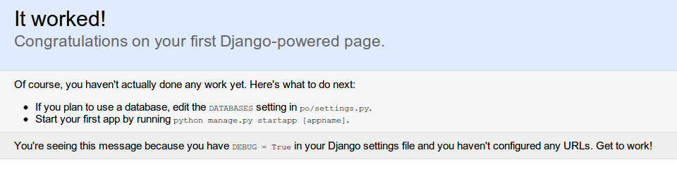 Bienvenido a Django
