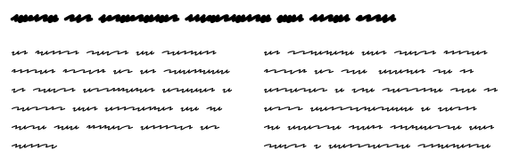 Bloque de texto que utiliza la tipografía Redacted Script